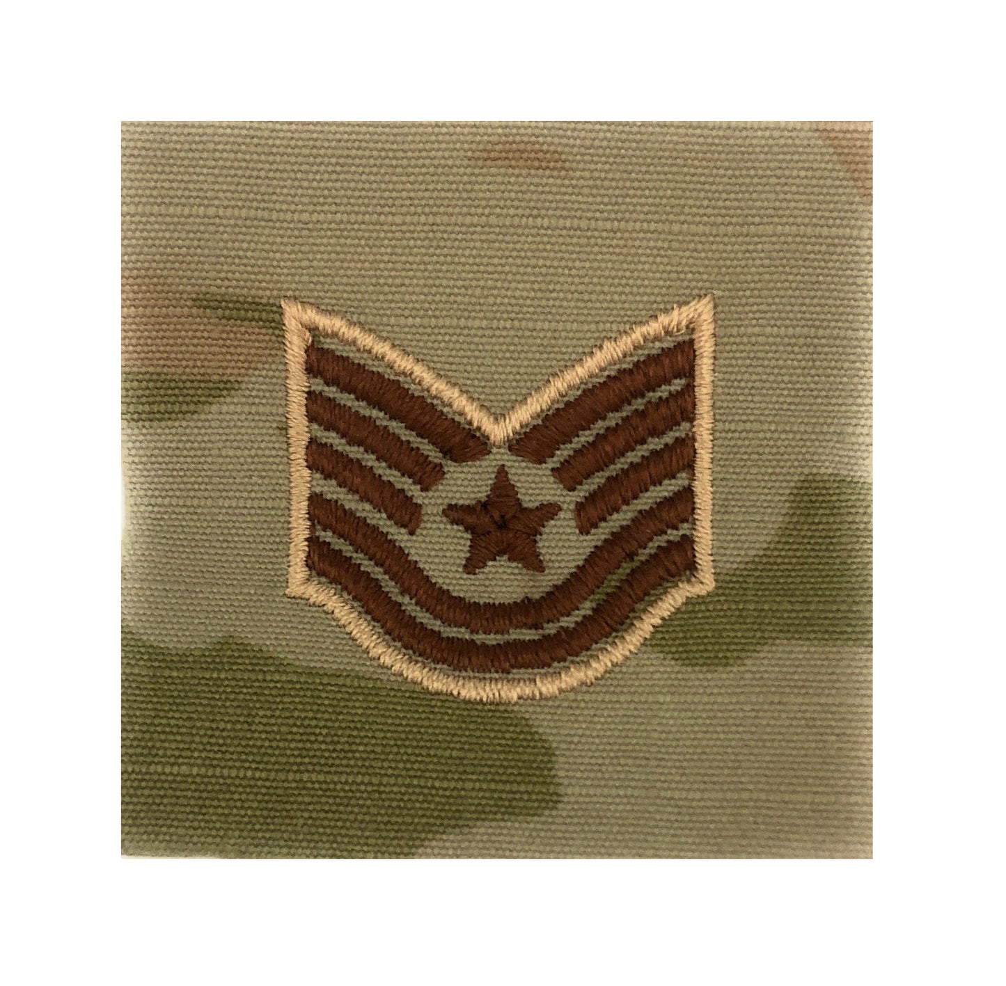 U.S. Air Force E6 Technical Sergeant OCP Spice Brown Sew-On Rank For Shirt,Jacket,Coat