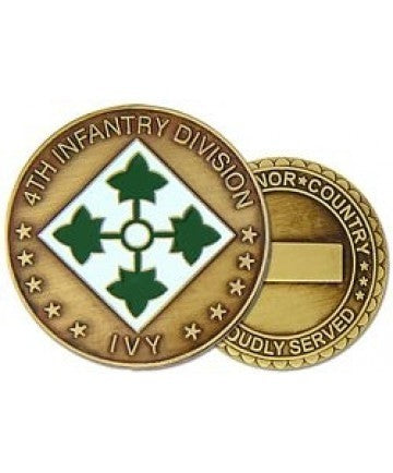 US Army 4th Infantry Division Challenge Coin - Sta-Brite Insignia INC.