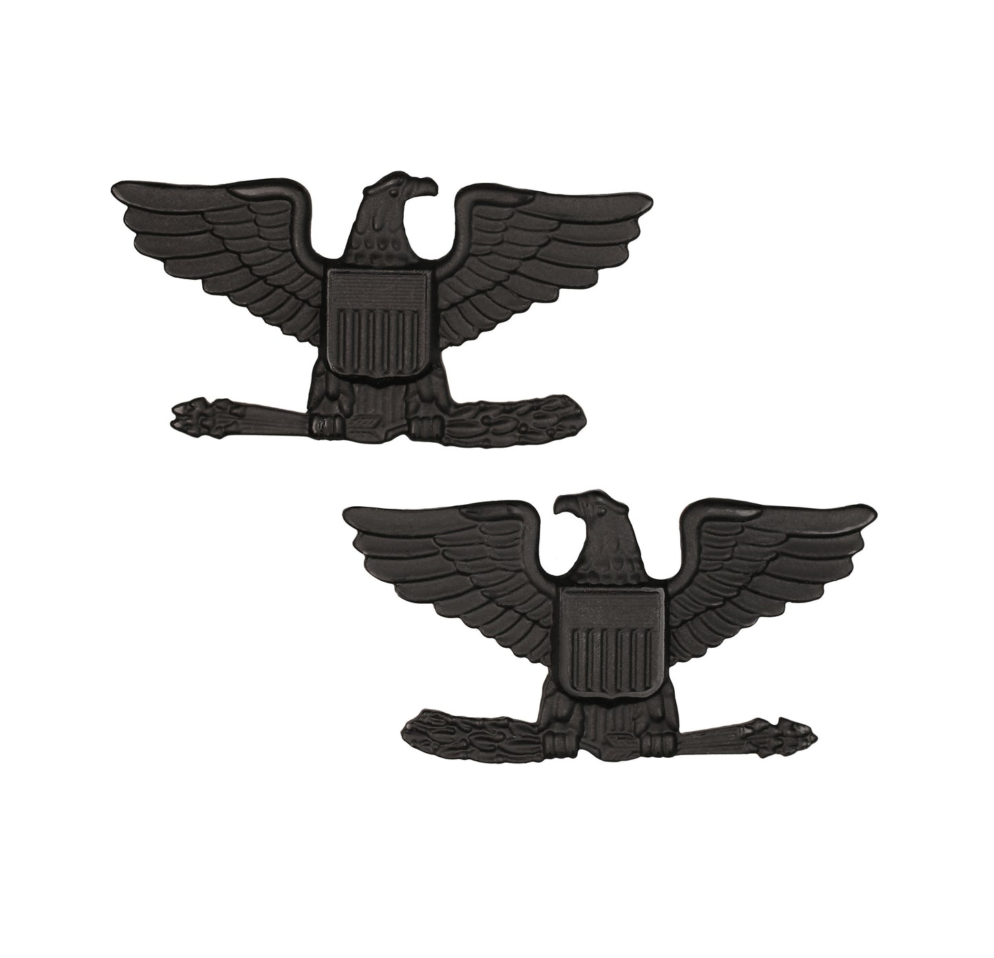 US Army O6 Colonel STA-BRITE® BLACK Metal Pin-on Rank