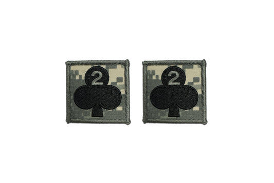 U.S. Army 327th Infantry 2nd Battalion ACU Helmet Patch (pair)