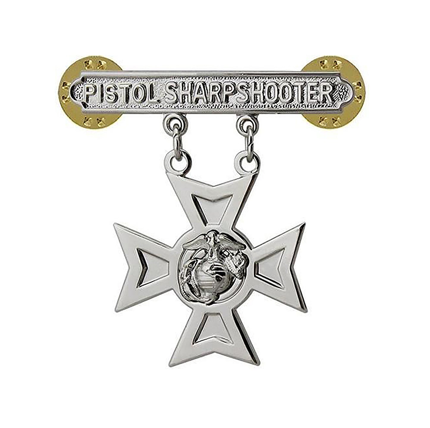 U.S. Marine Corps Identification Pistol Sharpshooter Pin on (each)