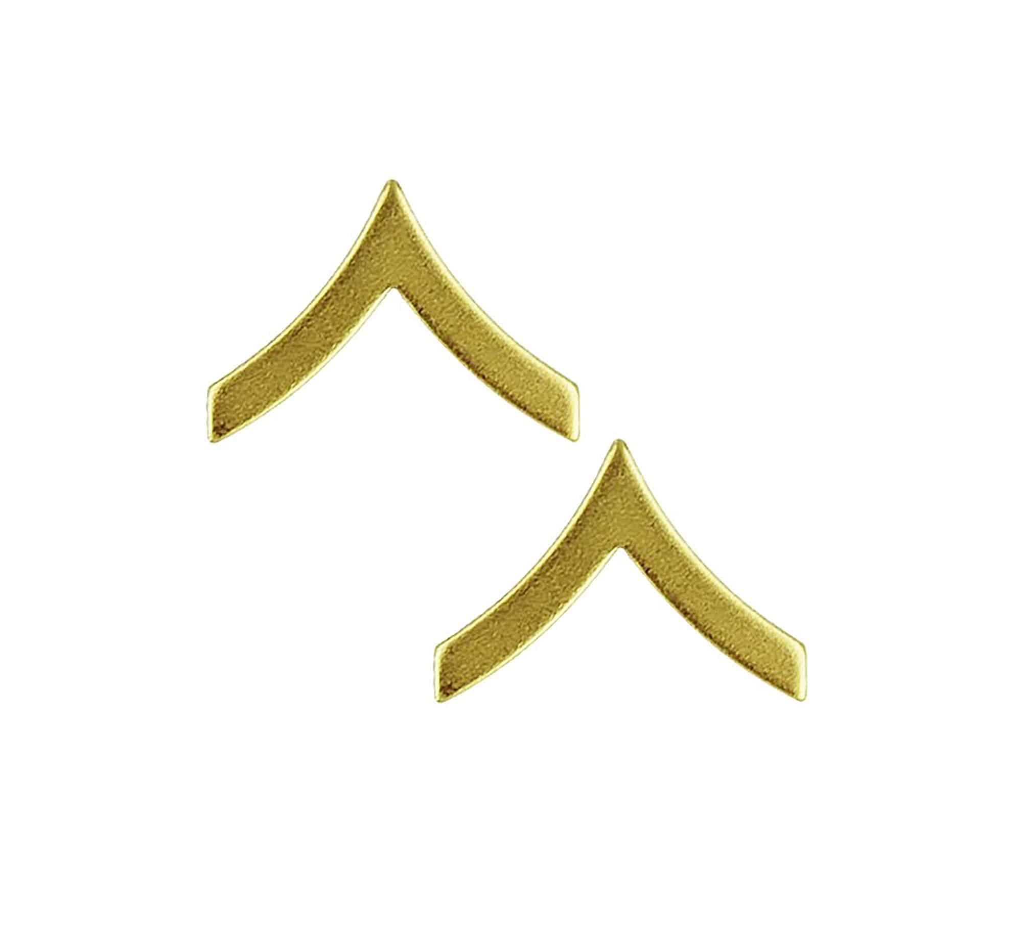 First Class Rank Jpg U.S. Marine Corps Private First Class Satin Gold Rank | Sta-Brite ...