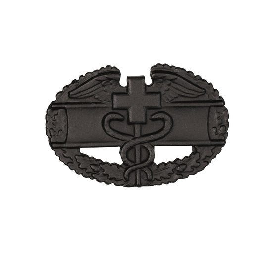 U.S. Army Combat Medical 1st Award STA-BRITE® BLACK Metal Pin-on Badge