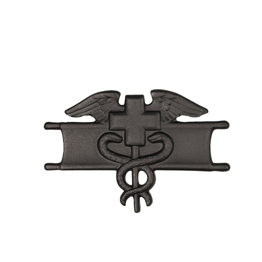 U.S. Army Expert Field Medical STA-BRITE BLACK Metal Pin-on Badge