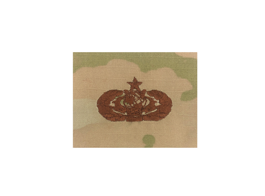 Air Force Cyberspace Support (SR) Ocp Spice Brown sew-on Badge