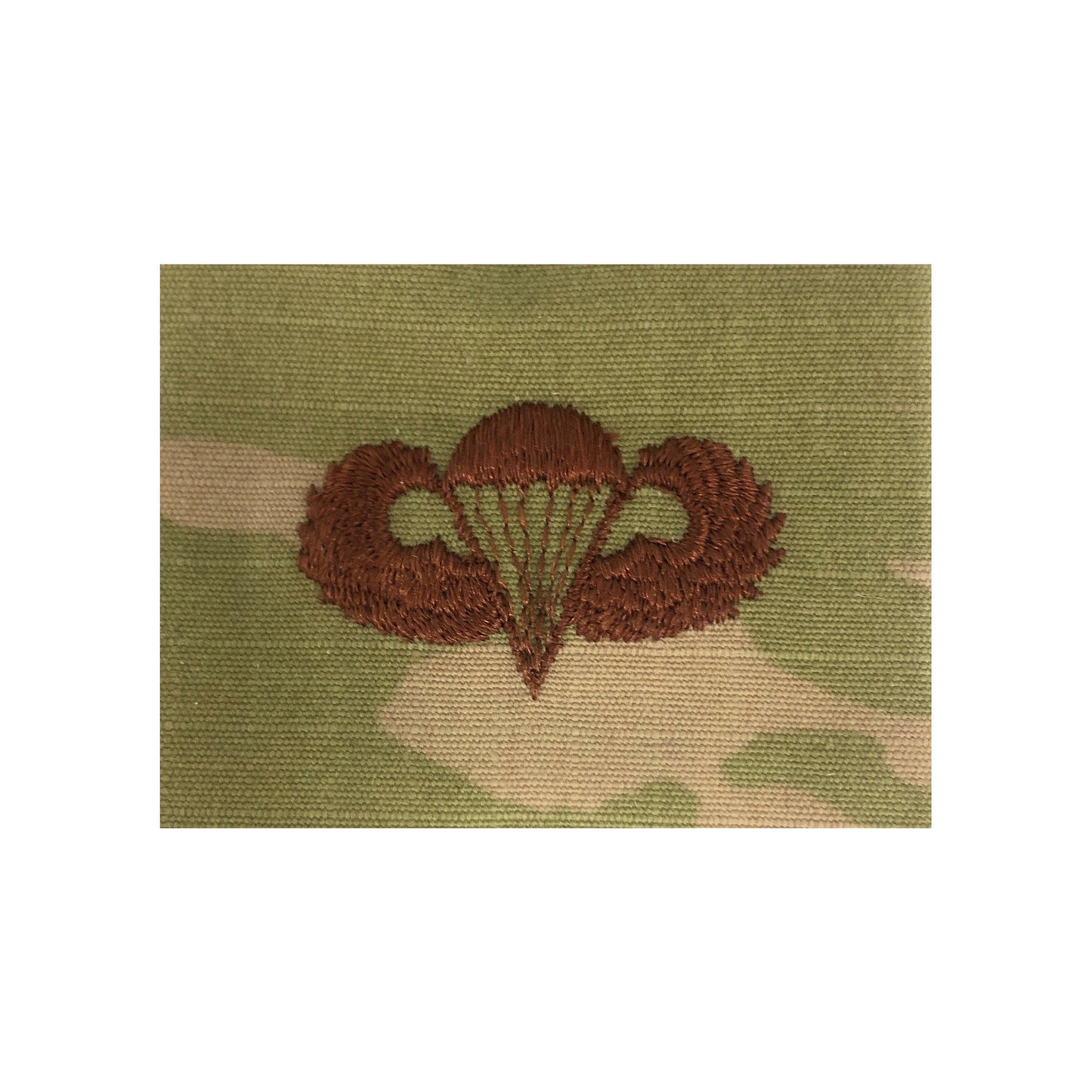 US Air Force Parachutist Basic OCP Spice Brown Sew-on Badge Free Standard Shipping in the USA