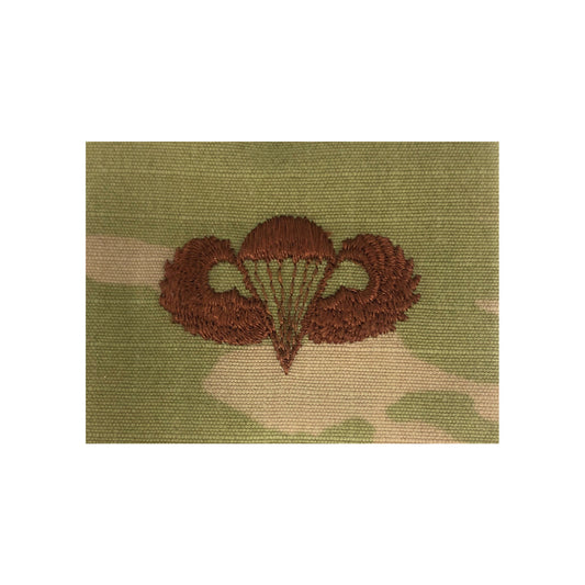 US Air Force Parachutist Basic OCP Spice Brown Sew-on Badge Free Standard Shipping in the USA