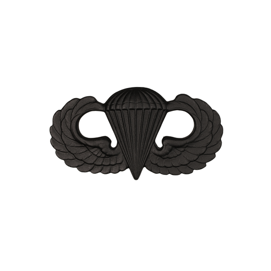 U.S. Army Parachutists Jump Wings (Basic) Sta-Brite® Black Metal Pin-on Badge