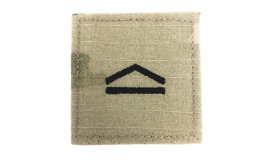 ROTC Private OCP Rank with Hook Fastener