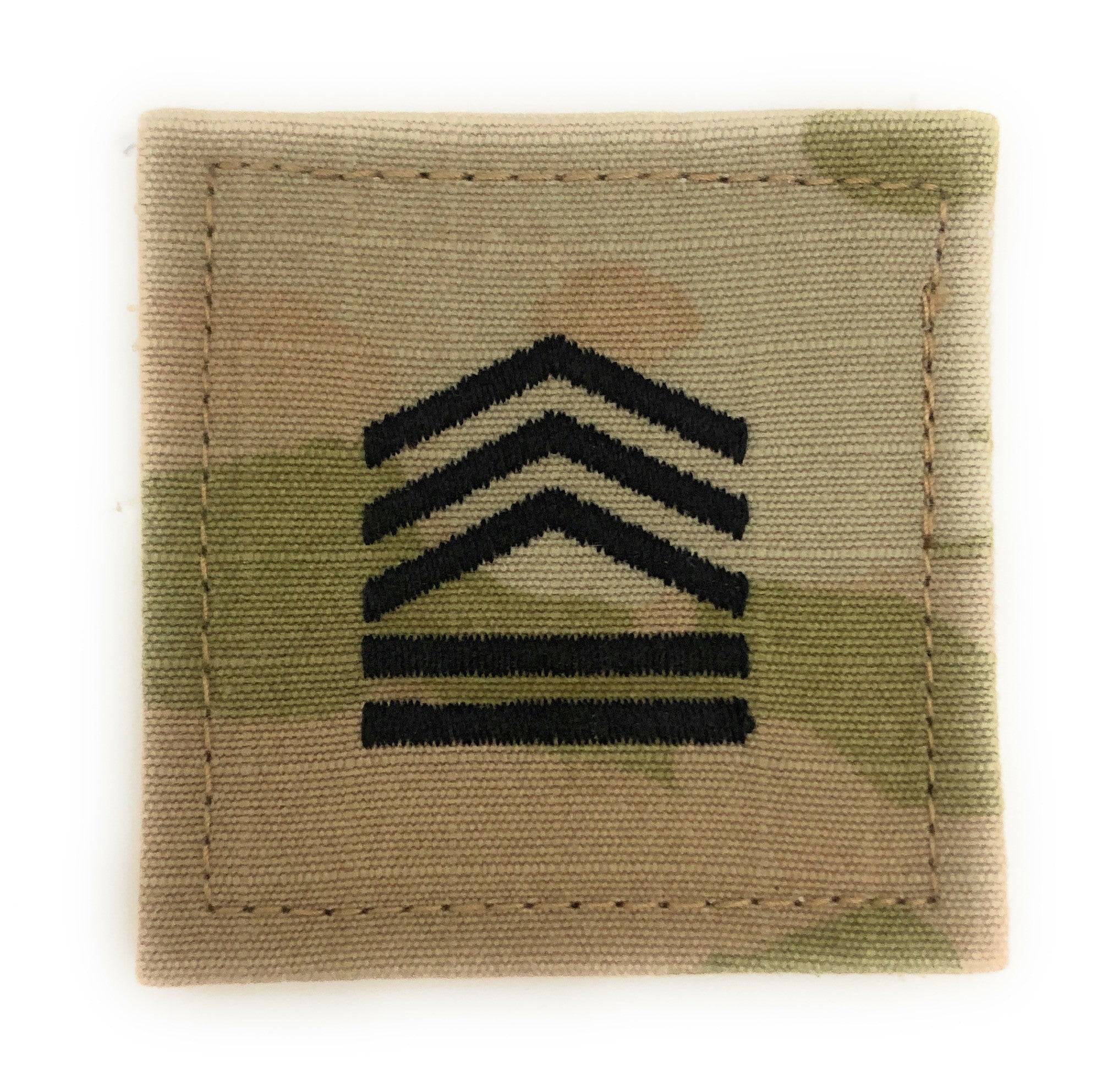 Sergeant Rotc ROTC Sergeant First Class OCP Rank with Hook Fastener