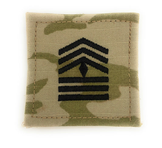 ROTC First Sergeant OCP Rank With Hook Fastener