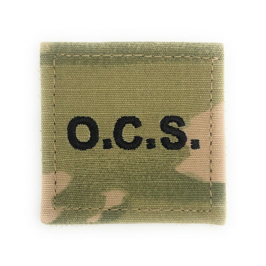U.S. Army OCS Officer Candidate School Black Letters OCP with Hook Fastener