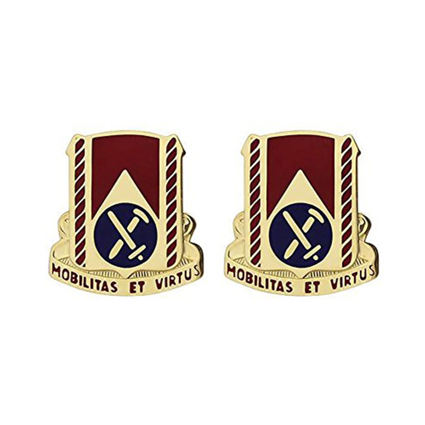 U.S. Army 710th Support Battalion Unit Crest (pair)