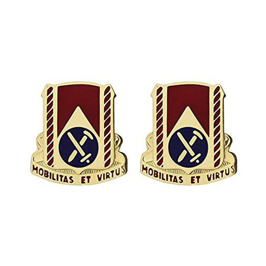 U.S. Army 710th Support Battalion Unit Crest (pair)