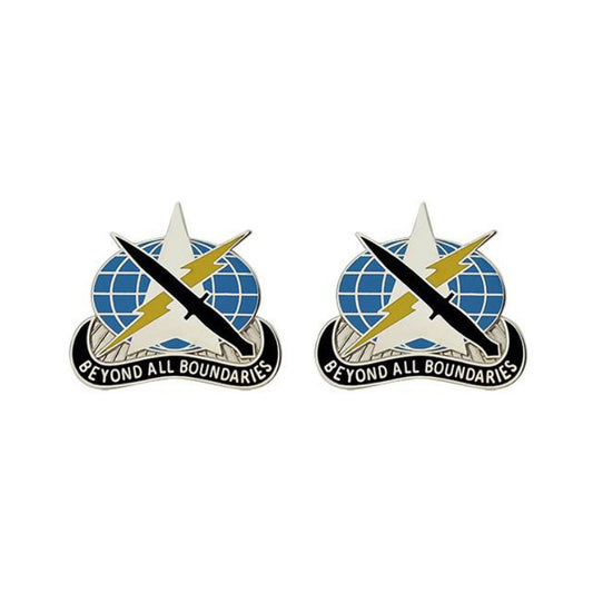 U.S. Army 743rd Military Intelligence Unit Crest (pair)