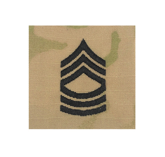 US Army E8 Master Sergeant OCP 2x2 Sew-On Rank For Shirt,Jacket,Coat