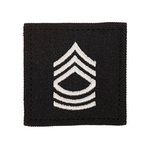 Army Master SGT 2x2 Black with Hook Fastener - Sta-Brite Insignia Inc.