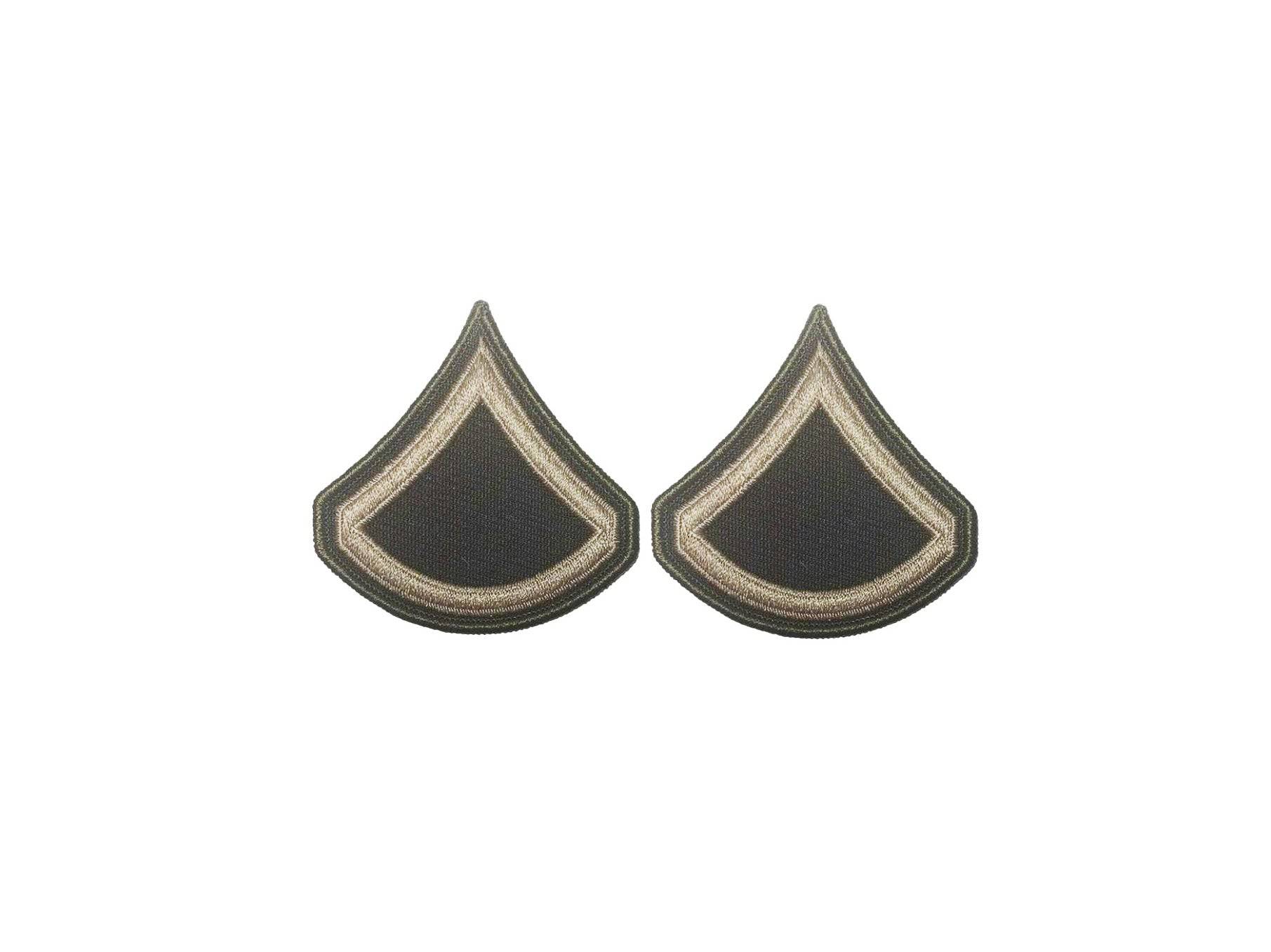 In Ranks Inspection Agsu U.S. AGSU Army E3 Private First Class Chevron (Sew-on) rank (male ...