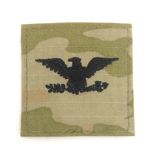 U.S. Army O6 Colonel OCP Rank with Hook Fastener