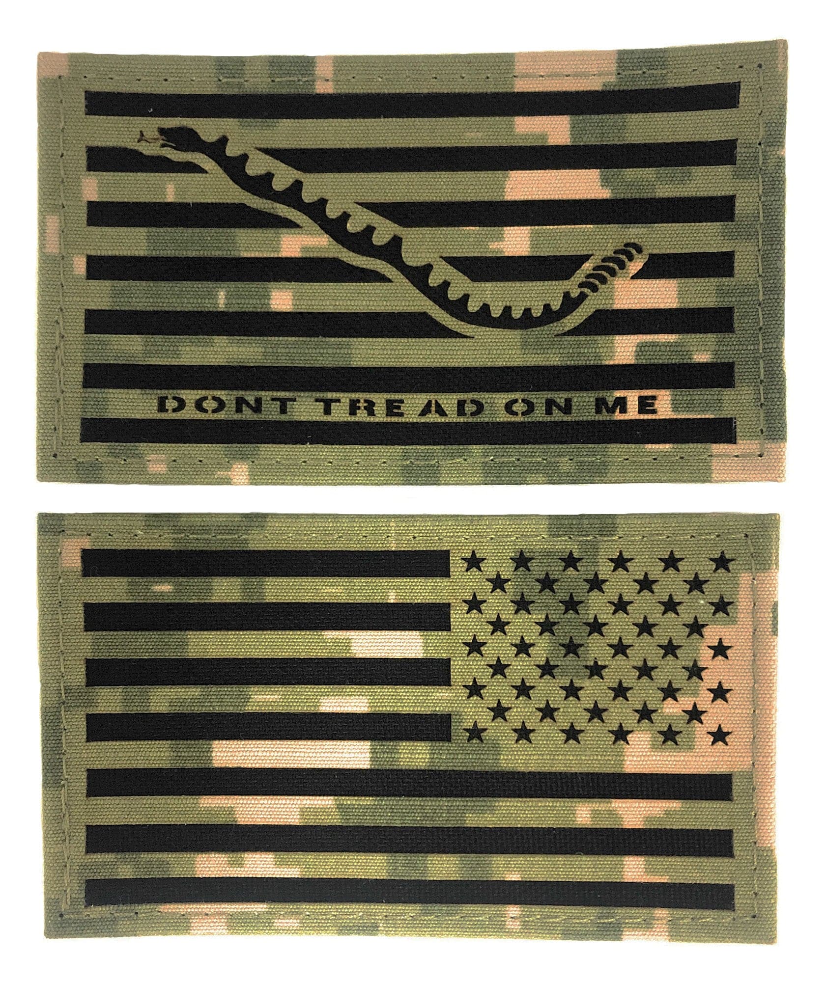 U.S. Navy NWU Type III Laser Cut Don't Tread On Me Patch with Reverse Flag - Sta-Brite Insignia Inc.