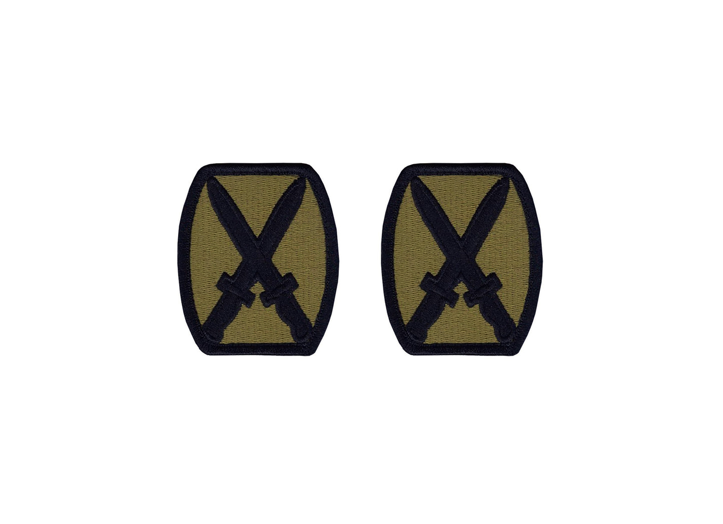 U.S. Army 10th Mountain Division OCP Patch with Hook Fastener (pair)