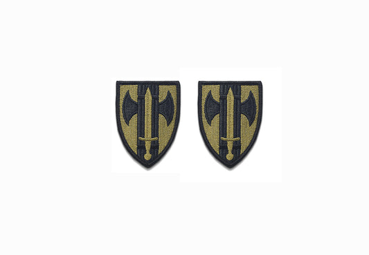 US Army 18th Military Police Brigade OCP Patch with Hook Fastener (pair)