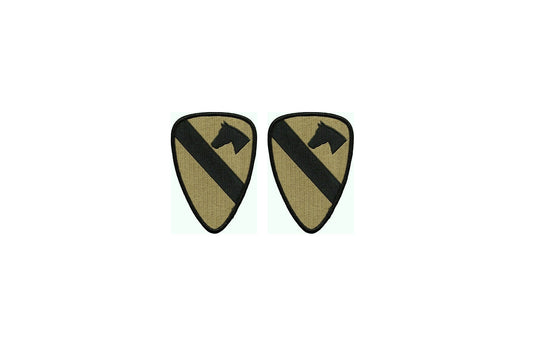 U.S. Army 1st Cavalry Division OCP Patch with Hook Fastener (pair)