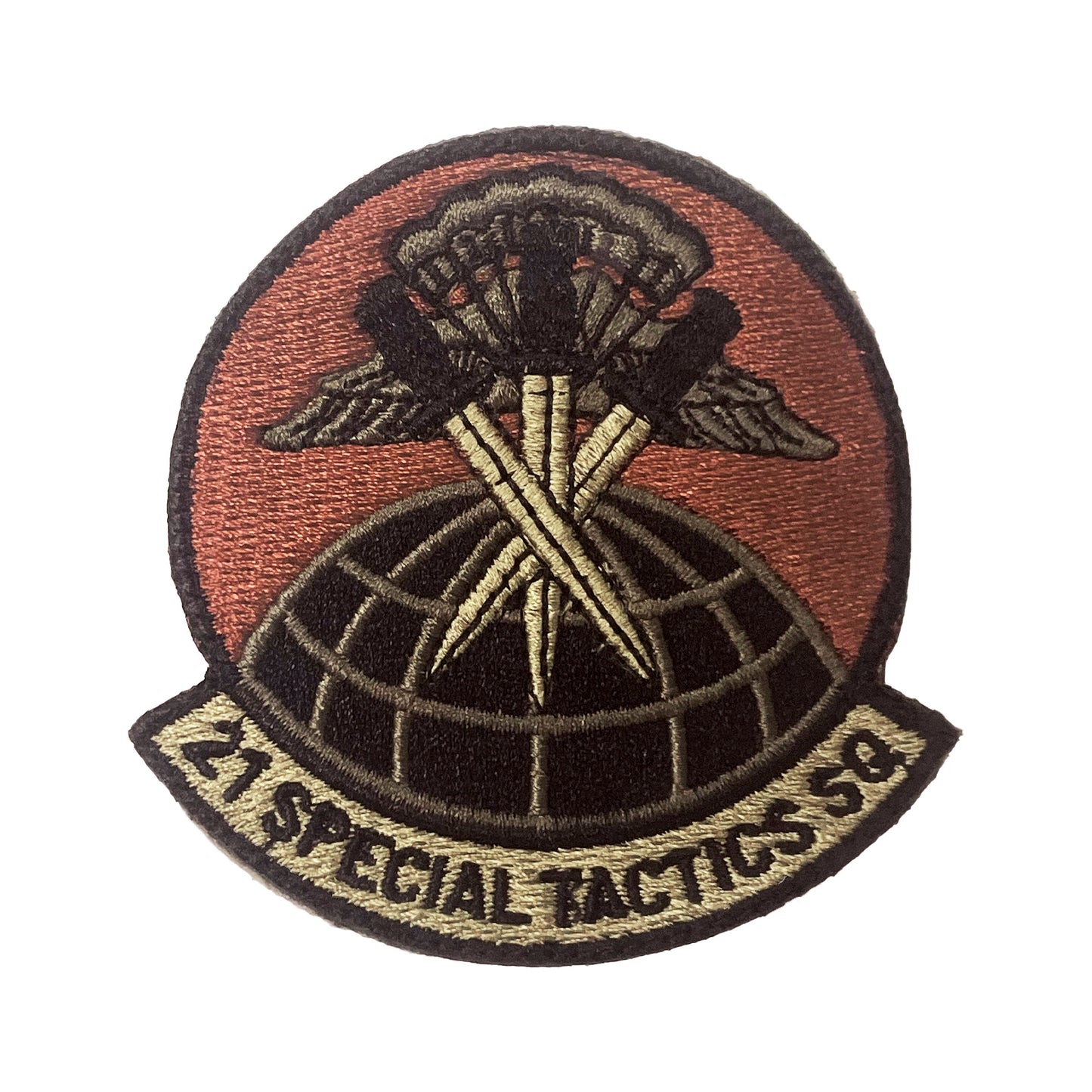 US Air Force 21st Special Tactics Squadron OCP Spice Brown Patch with Hook Fastener