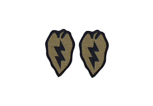 US Army 25th Infantry Division OCP Patch with Hook Fastener (pair)