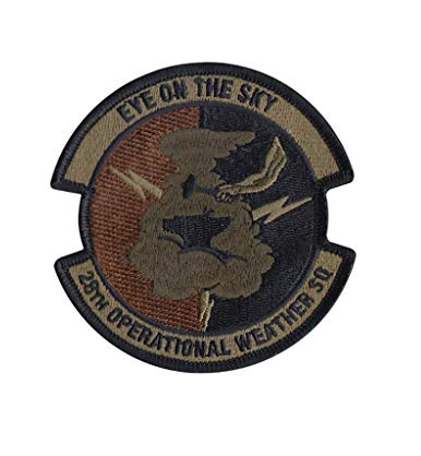 28th Operational Weather Squadron Spice Brown OCP Patch With Hook Fastener
