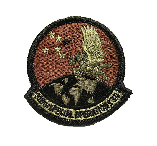 U.S. Air Force 318th Special Operations Squadron OCP Spice Brown Patch with Hook Fastener