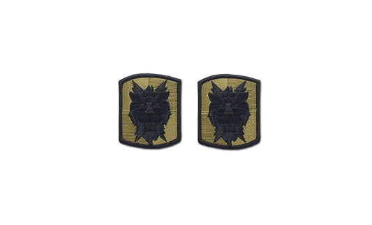 U.S. Army 35th Signal Brigade OCP Patch with Hook Fastener (pair)