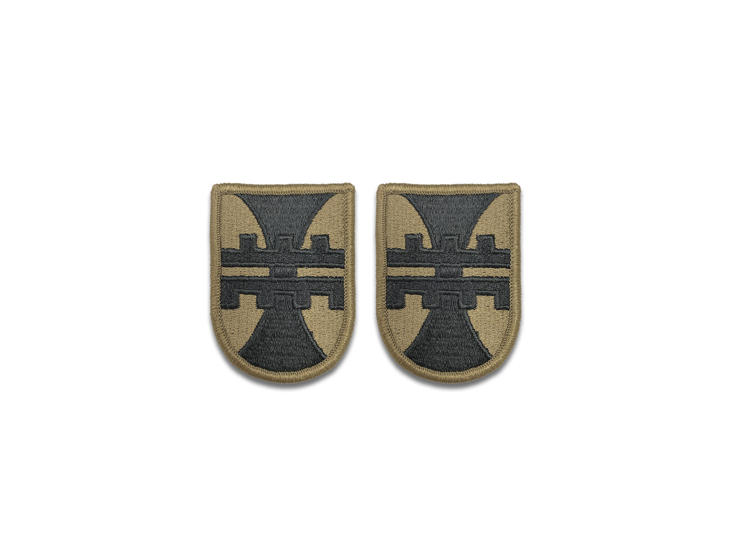 US Army 412th Engineer Command OCP Patch with Hook Fastener (pair)