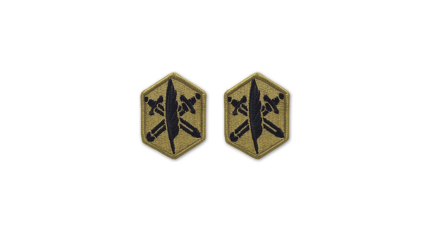 U.S. Army 85th Civil Affairs OCP Patch with Hook Fastener (pair)