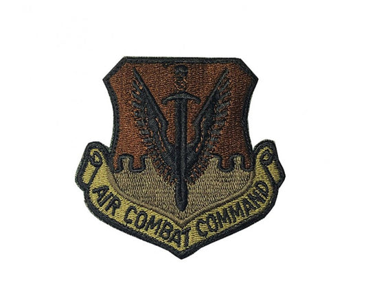 US Air Force Air Combat Command OCP Scorpion Spice Brown Patch with Hook Fastener