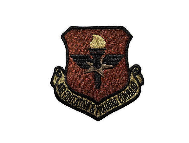 US Air Force Air Education & Training OCP Spice Brown Patch with Hook Fastener