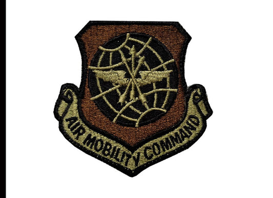U.S. Air Force Air Mobility Command OCP Scorpion Spice Brown Patch with Hook Fastener