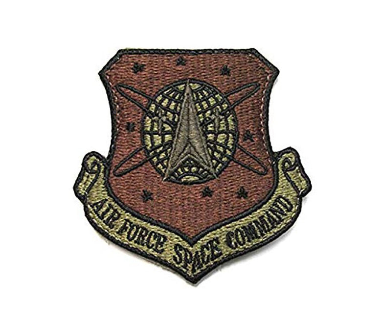 U.S. Air Force Space Command OCP Scorpion Spice Brown Patch with Hook Fastener