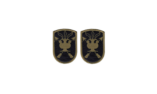 US Army John F Kennedy JFK Special Warfare Center OCP Patch with Hook Fastener (pair)