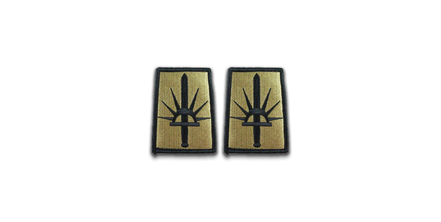 US Army New York National Guard OCP Patch with Hook Fastener (pair)