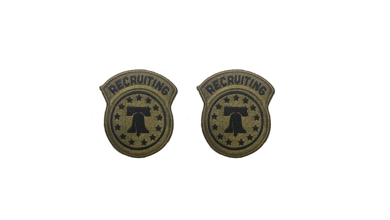 US Army Recruiting Command US ARMY OCP Patch with Hook Fastener (pair)