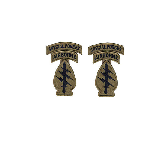 Special Forces OCP Patch W-Airborne & Special Forces Tab (without space) sewn together (pair)