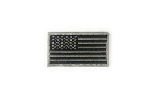U.S. Flag Tactical Gray and Black Sew-on Patch
