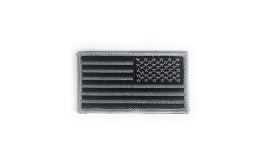 U.S. Flag Reverse Black/Silver AGSU SEW ON COLOR Patch.