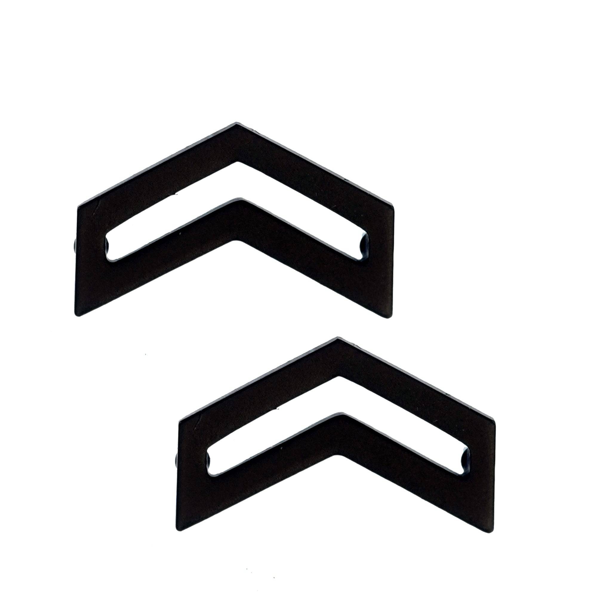 Army Rotc Pin ROTC Corporal STA-BRITE® (Black) Rank Pin-on (pair) | Sta-Brite ...