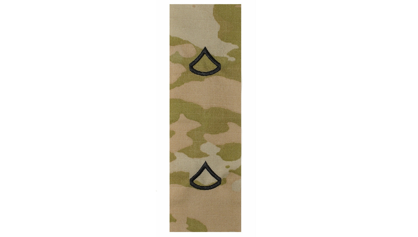 US Army E3 Private First Class OCP Sew-on for Cap “Only” (pair)