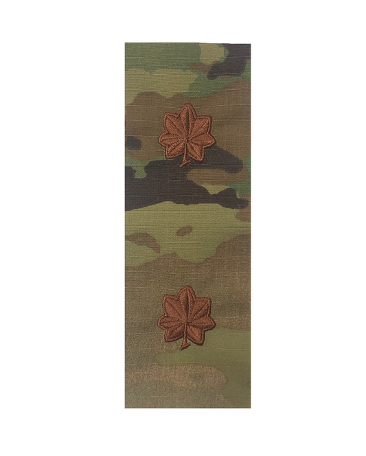 U.S. Air Force O4 Major OCP Spice Brown Sew-on Rank For Cap “Only”.