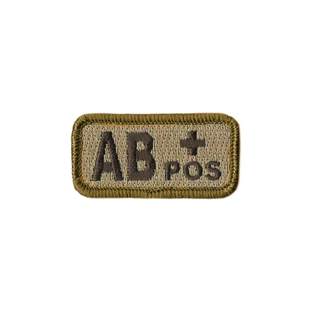 US Army AB+ Blood Type Desert Patch with Hook Fastener - Sta-Brite Insignia INC.