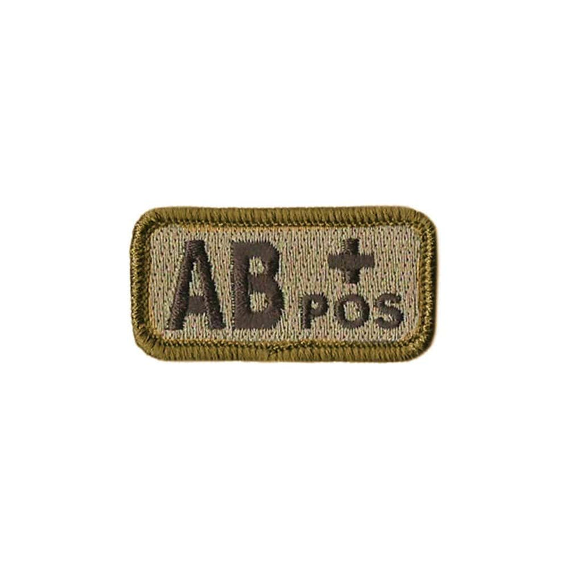 AB+ Blood Type Desert Patch with Hook Fastener | Sta-Brite Insignia Inc.