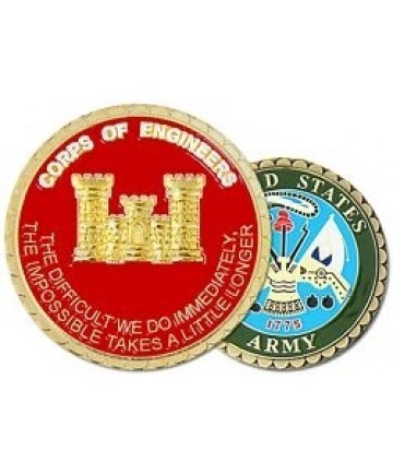 US Army Corps of Engineer Castle Challenge Coin - Sta-Brite Insignia INC.
